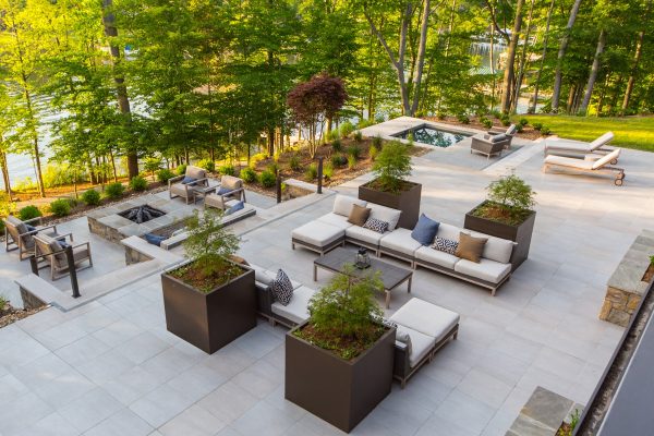 Landscape architecture terrace design in Charlotte, NC