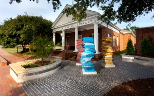 Public landscape design for library in Charlotte NC