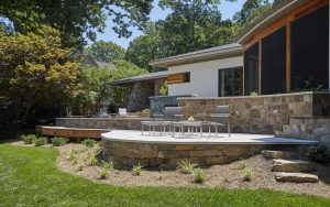 Residential landscape design, pool design, Lake Norman