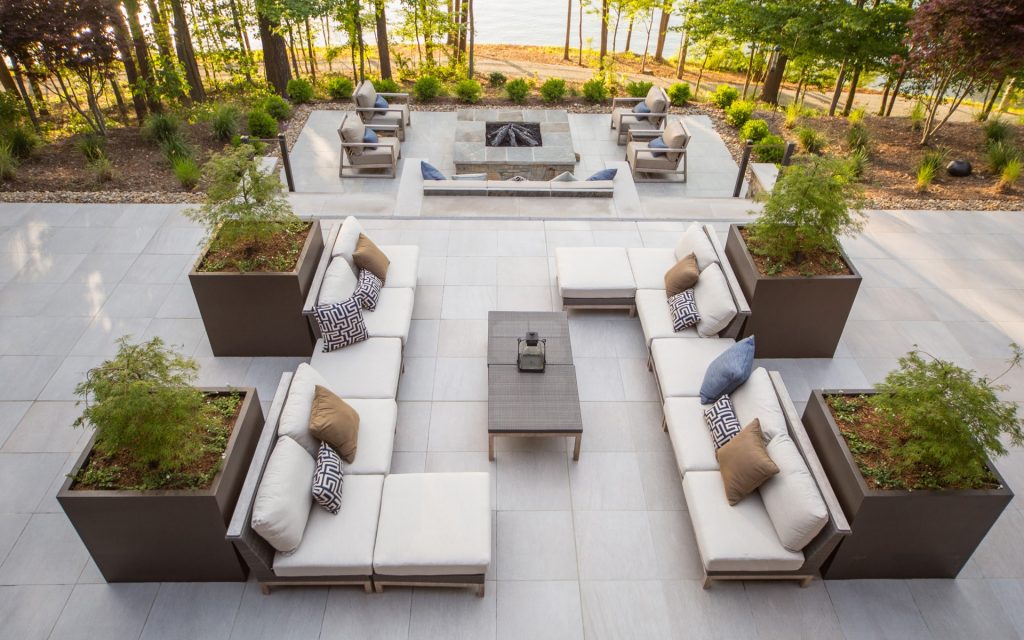 Landscape architecture terrace design in Charlotte, NC